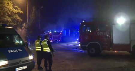 Pożar sortowni odpadów na Podkarpaciu