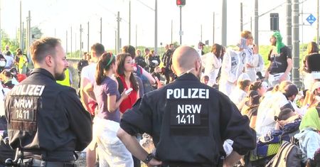 Protest przeciwko węglowi w Niemczech. Ekolodzy zablokowali stację kolejową w pobliżu elektrowni