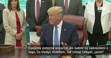 D. Trump o nowych sankcjach nałożonych na Iran