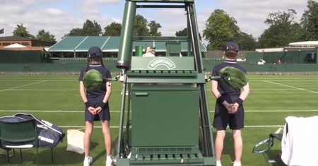 Dzieci od podawania piłek przygotowują się do Wimbledonu