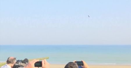 Moment startu Franky’ego Zapaty. Próba przelotu nad kanałem La Manche