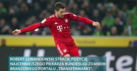 Lewandowski stracił na wartości i już nie jest liderem w Bundeslidze. „Transfermarkt” zaktualizował wyceny piłkarzy