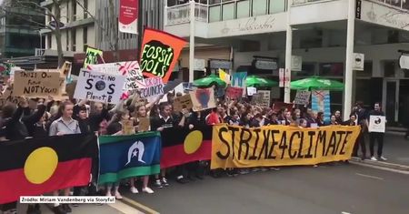 Tysiące uczniów maszerowały dla klimatu w Australii