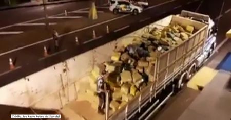 12 ton marihuany zarekwirowano podczas rutynowej kontroli drogowej w Brazylii
