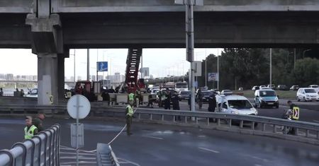Most w Kijowie zamknięty po alarmie bombowym
