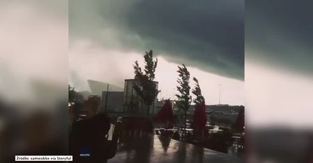 Trąba powietrzna przetoczyła się przez Amsterdam
