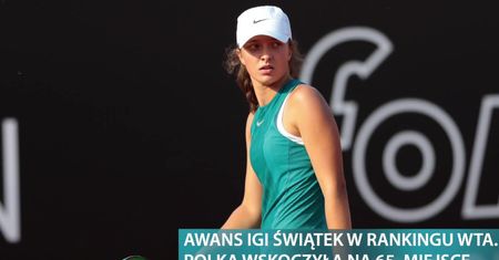 Awans Igi Świątek w rankingu WTA – Polka wskoczyła na 65. miejsce. Liderką wciąż jest Ashleigh Barty