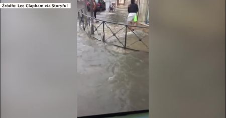 Wakacje na Ibizie zamienione w koszmar. Ogromne ulewy blokują loty i drogi