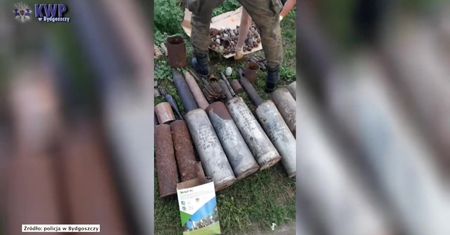 Skład broni z czasów II wojny światowej zlikwidowany pod Wąbrzeźnem