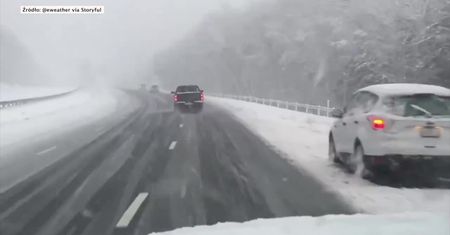 Burza śnieżna doprowadziła do paraliżu na drogach w Connecticut