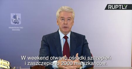 Mer Moskwy: W weekend zaszczepiono 2000 mieszkańców.