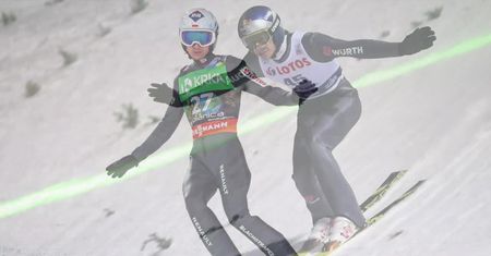 Kamil Stoch ustanowił nieoficjalny rekord skoczni w Engelbergu. Polacy w komplecie awansowali do sobotniego konkursu