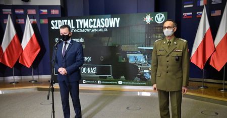 Na terenie bazy na Okęciu powstaje drugi szpital tymczasowy w stolicy