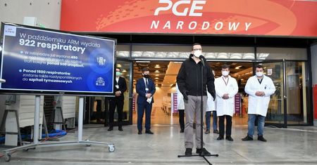 Dzisiaj do szpitala tymczasowego na Stadionie Narodowym trafi pierwszy pacjent