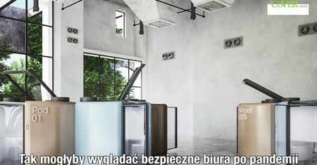 Czy tak będzie wyglądać praca w przyszłości? Architekt stworzył szczelne, futurystyczne komory