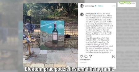 Johnny Depp pokazał swój malarski talent. Skończył obraz, który tworzył od 14 lat