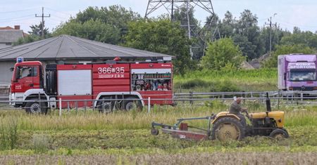 Wyciek ropy w miejscowości Koczargi Nowe