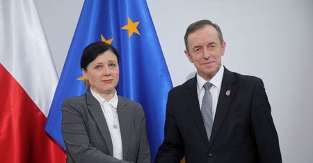 Grodzki: Jourova dostrzega ryzyko powiązania praworządności z budżetem UE