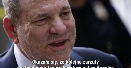 Harvey Weinstein stanął przed nowojorskim sądem. Tymczasem prokuratura z Los Angeles postawiła producentowi kolejne zarzuty