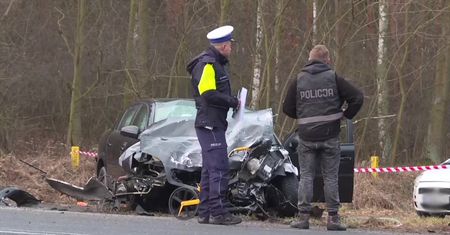 Dwie osoby zginęły w zderzeniu w Nowej Soli. Pijany sprawca wymusił pierwszeństwo