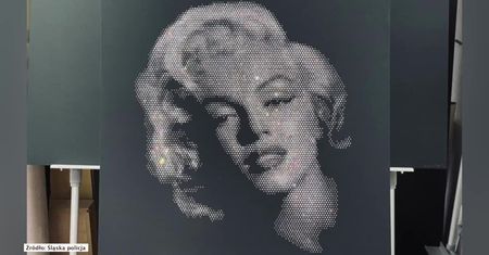 Skradziony portret Marylin Monroe odzyskany przez gliwicką policję. Złodziej na kradzieży zarobił 250 zł