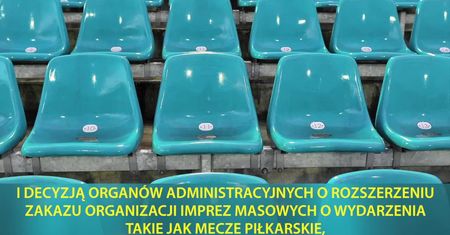 Piłka nożna bez kibiców! Mecze PKO Ekstraklasy do odwołania bez udziału publiczności