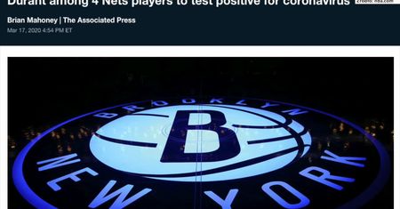 Wielka gwiazda NBA zakażona koronawirusem! W drużynie Brooklyn Nets potwierdzono aż cztery przypadki