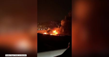 Pożar w dzielnicy przemysłowej w San Francisco. Płonie kilka budynków