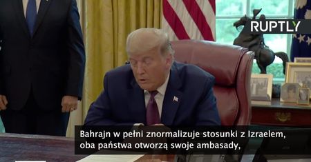 Trump ogłosił nawiązanie stosunków dyplomatycznych między Bahrajnem i Izraelem