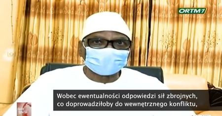 Pojmany prezydent Mali podał się do dymisji. “Nie chcę przelewu krwi”