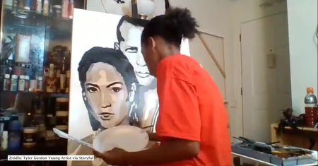 12-latek stworzył portret Jennifer Lopez i Alexa Rodrigueza. Jak mu poszło?