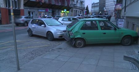 Pijany Ukrainiec staranował osiem aut w Katowicach. Miał 2 promile alkoholu