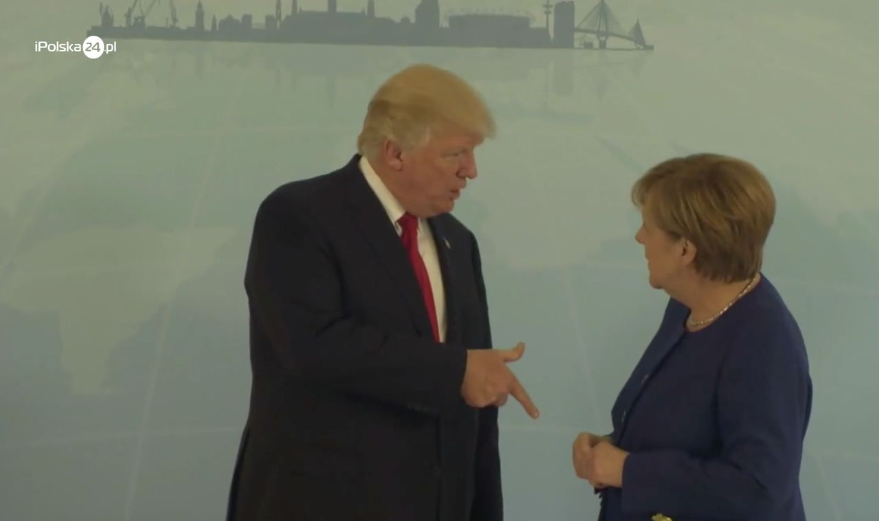 D. Trump już w Niemczech. Rozmawiał z A. Merkel o “międzynarodowych punktach zapalnych”