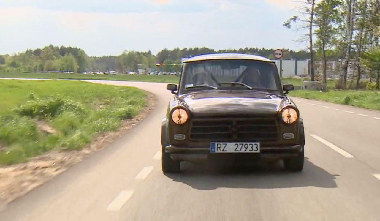 Ten trabant może ośmieszyć każde seryjne auto. Jego właściciel umieścił w nim silnik Audi z turbo