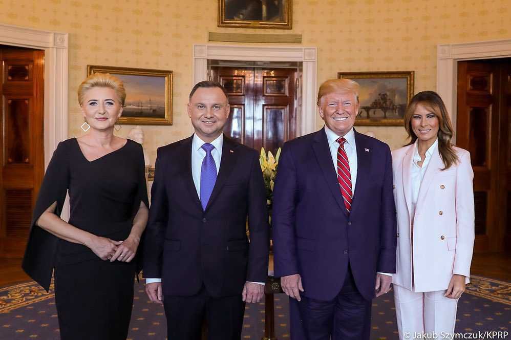 Andrzej Duda, Agata Duda, Melania Trump, Donald Trump