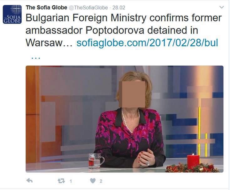 Była ambasador Bułgarii w USA zatrzymana w Warszawie