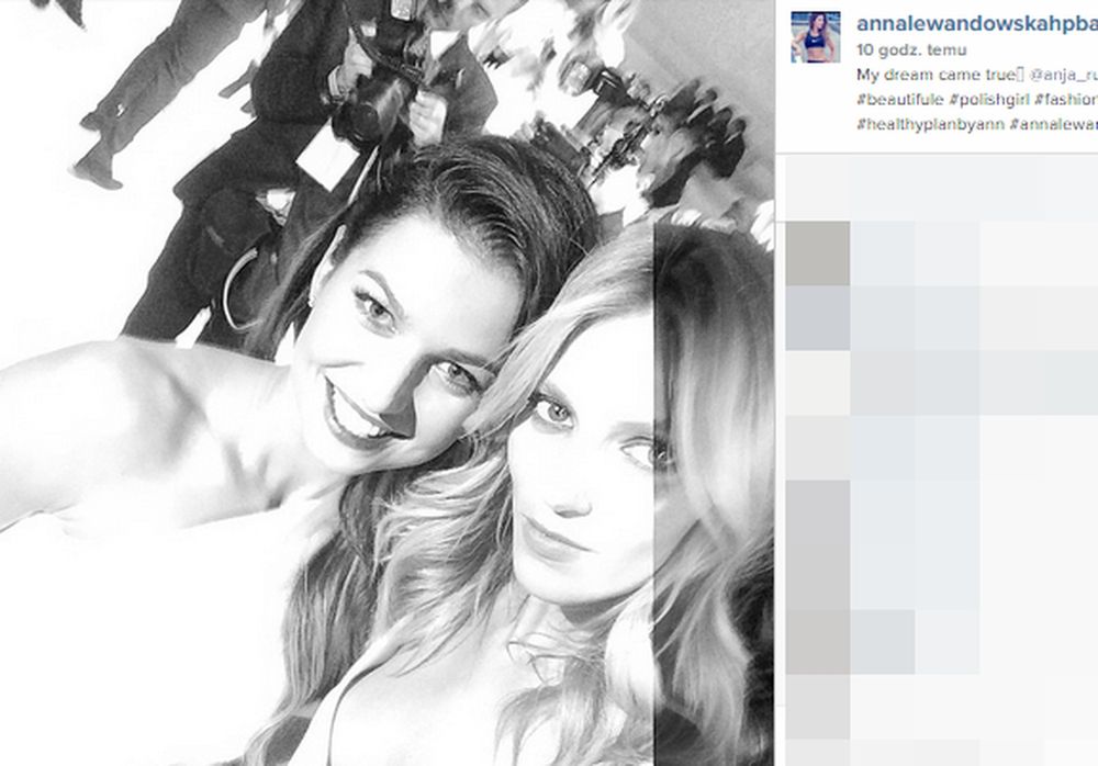 Anna Lewandowska i Anja Rubik