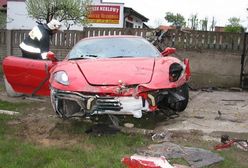 Wypadek Ferrari F430 w Krotoszynie