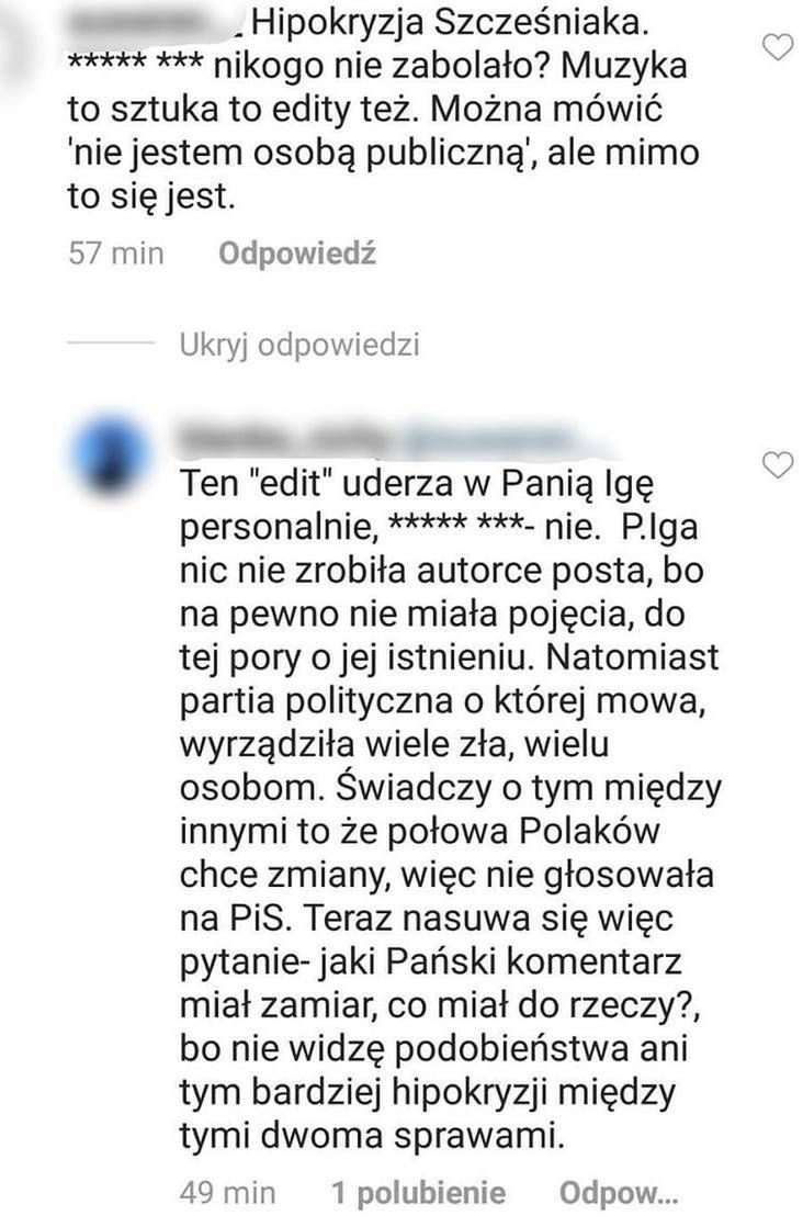 Dyskusja pod komentarzem Taco Hemingwaya