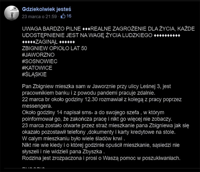 Zbigniew O., uczestnik teleturniejów TVP, nie żyje