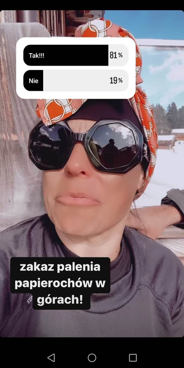Anna Mucha chce zakazać palenia papierosów