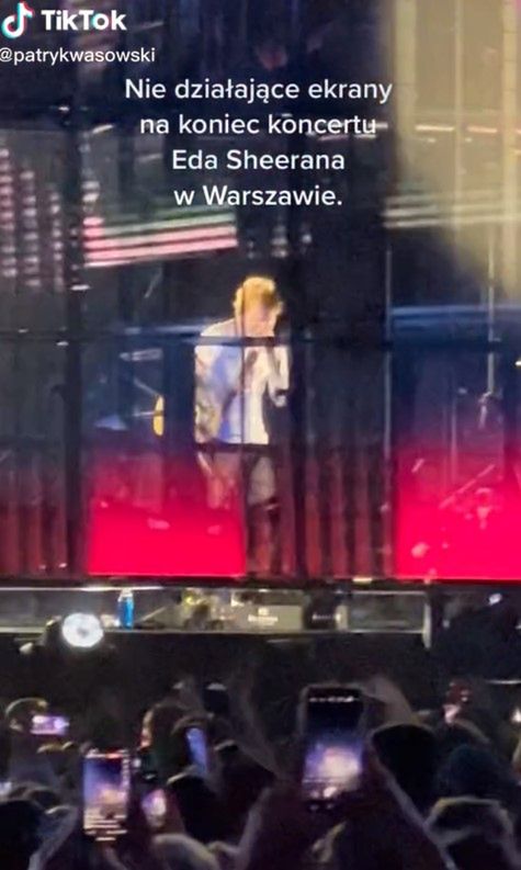 Ed Sheeran – wpadka na koncercie w Warszawie