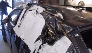 Powypadkowa naprawa w wykonaniu Litwina - przeszczep dachu