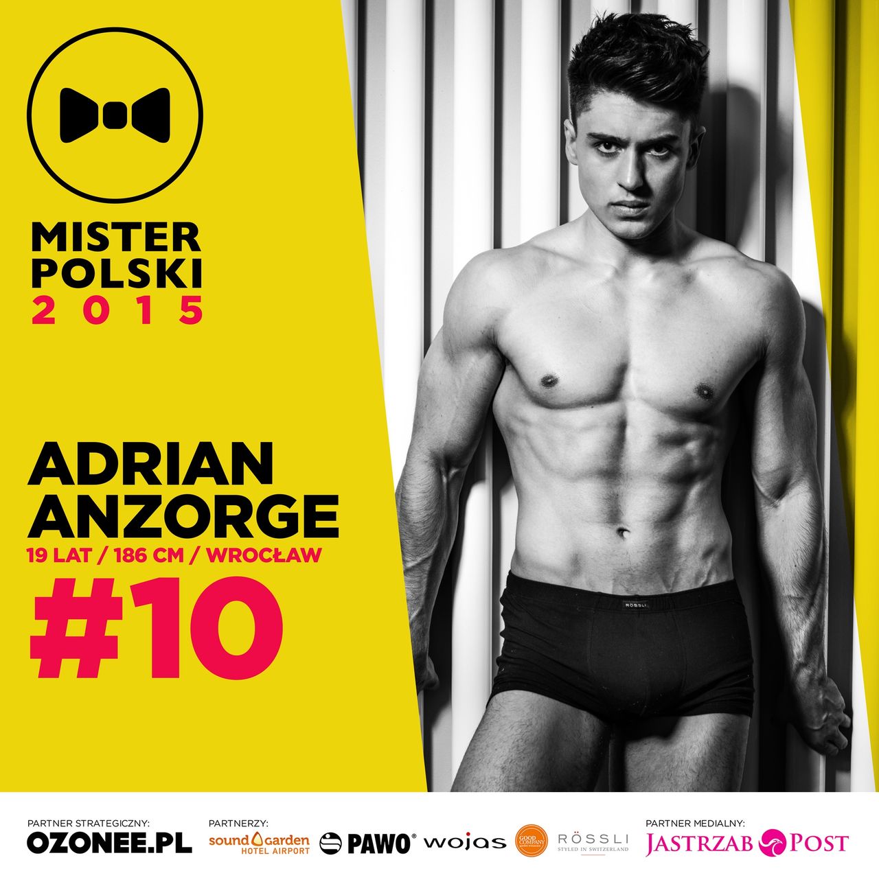 Adrian Anzorge - nr 10 - Mister Polski 2015