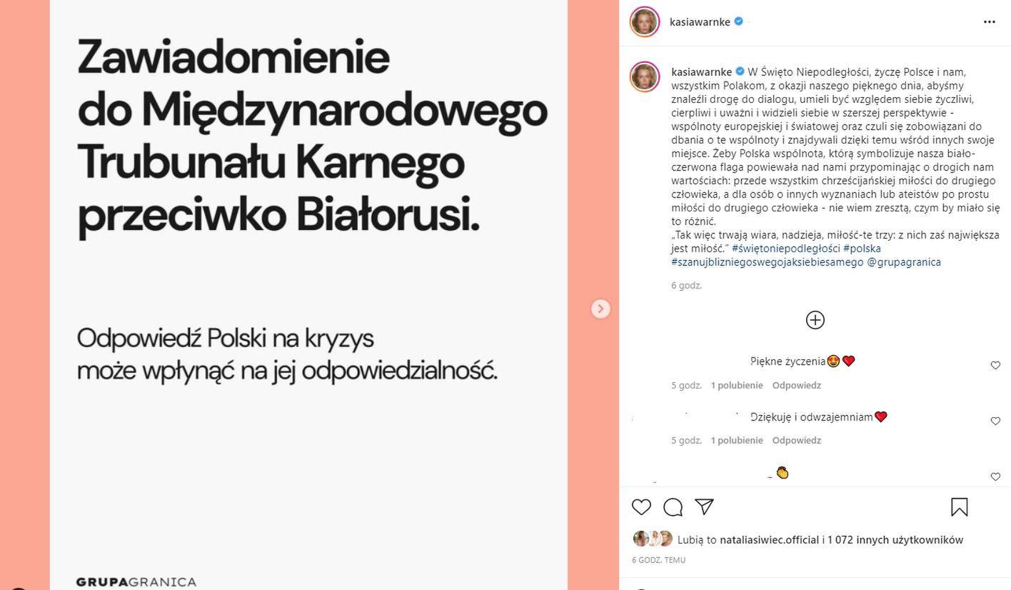 Katarzyna Warnke - Święto Niepodległości 2021