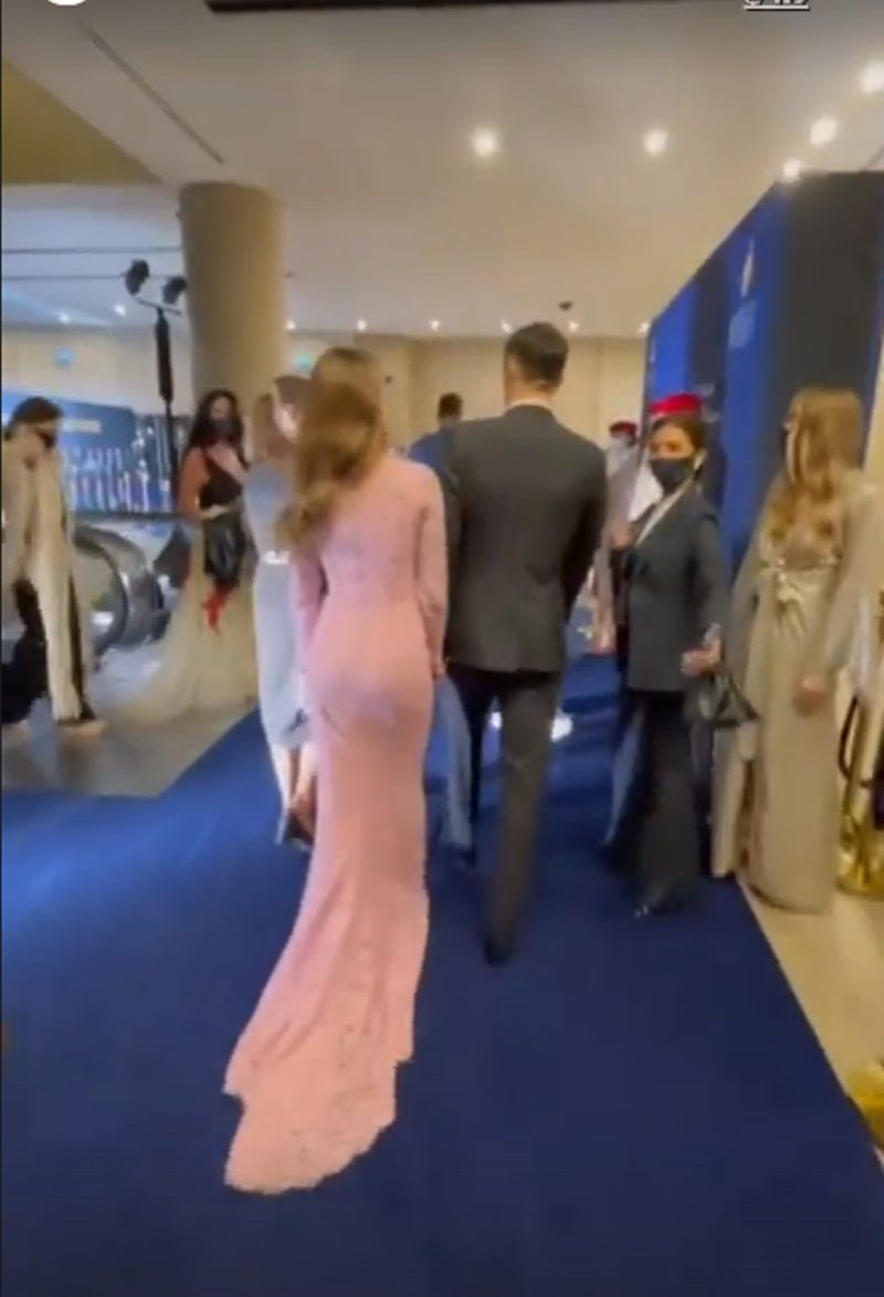 Robert Lewandowski, Anna Lewandowska - gala Globe Soccer Awards