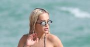 Rita Ora w seksownym bikini na plaży w Miami