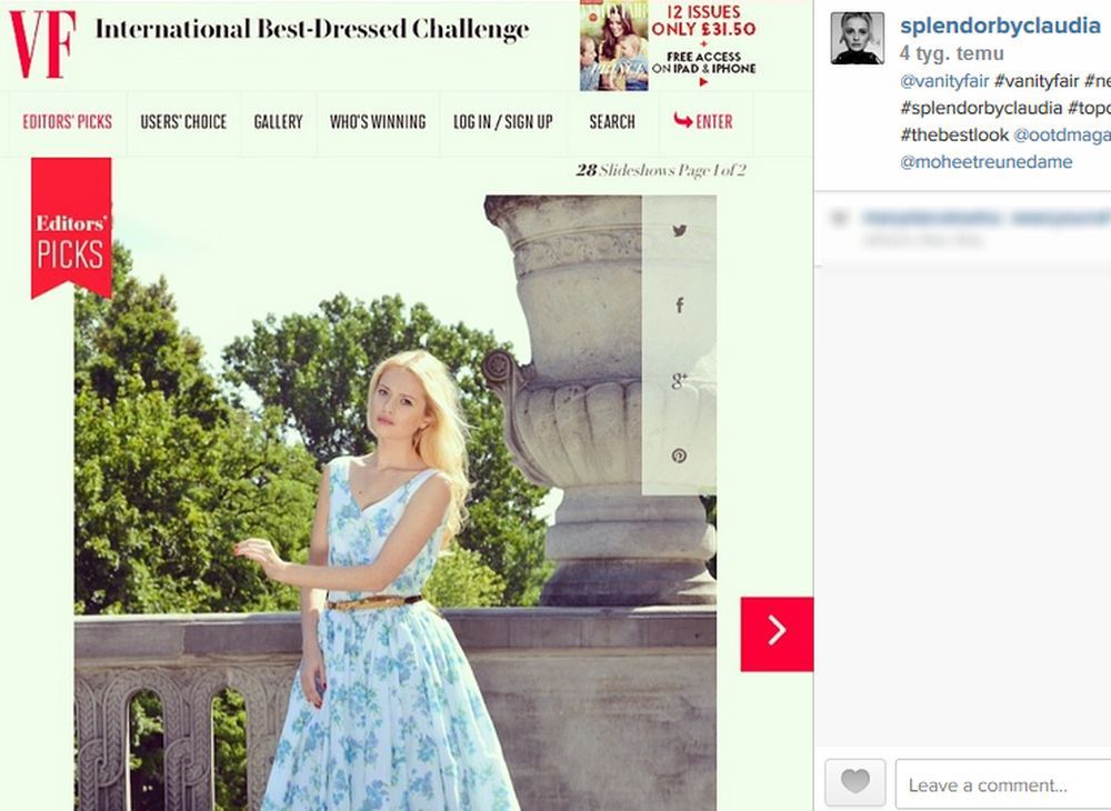 Claudia Adaszewska

Fotografia: screen z Instagram.com