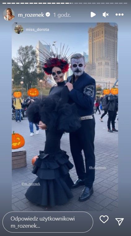 Małgorzata Rozenek i Krzysztof Skórzyński straszyli na Halloween