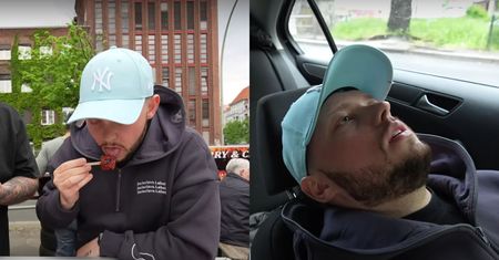 Zjadł najostrzejszą kiełbasę na świecie. Już po pierwszym gryzie jego mina mówiła sama za siebie